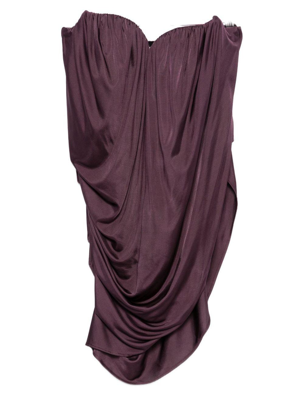 Top con ruches in viola Giuseppe di morabito - donna 