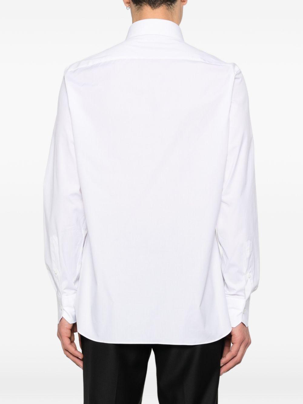 Camicia classica a maniche lunghe in bianco Zegna - uomo 