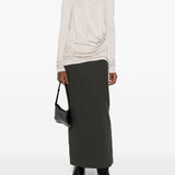 Top drappeggiato in grigio Entire studios - donna 