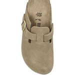 Mules Boston con fibbia e cinturino in beige Birkenstock - unisex 