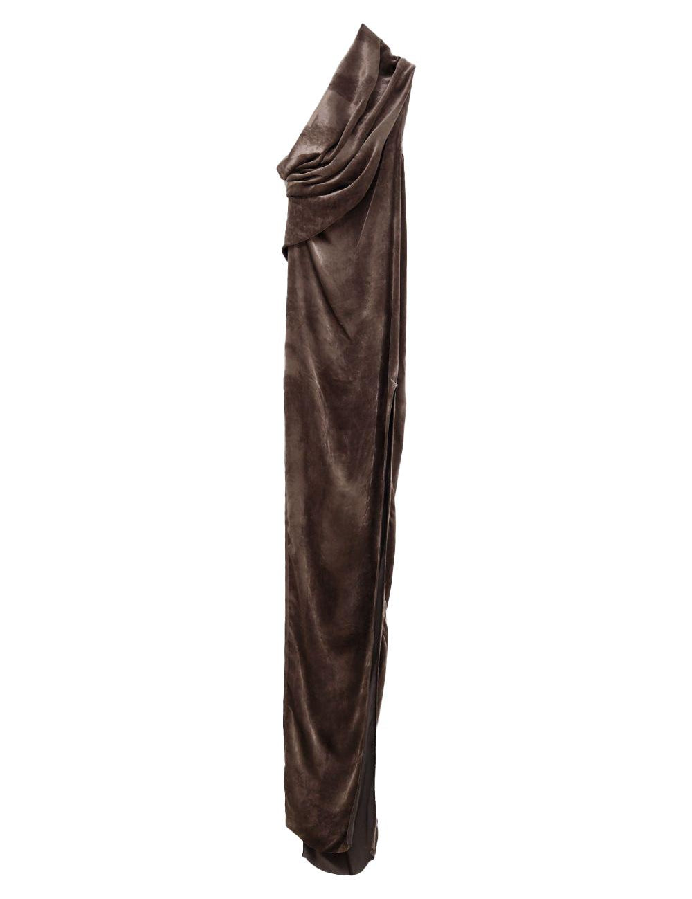 Abito da sera athena in marrone Rick Owens - donna 