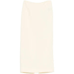 Gonna midi a vita alta in beige Wardrobe.Nyc - donna 