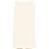 Gonna midi a vita alta in beige Wardrobe.Nyc - donna 