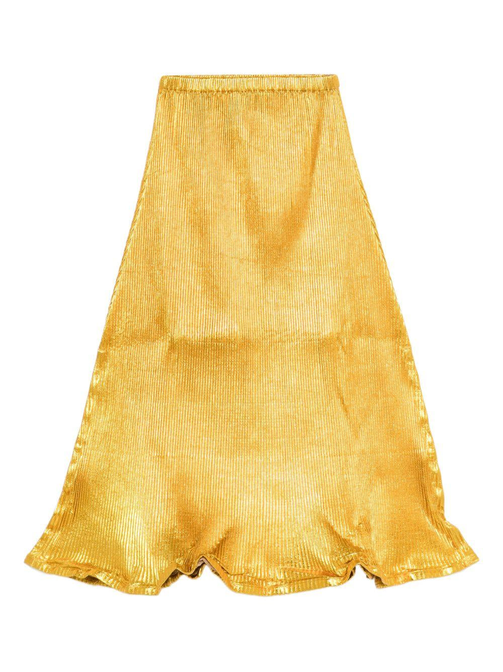 Gonna midi plisettata in giallo Melitta baumeister - donna 