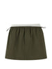 Minigonna con coulisse in vita in verde Alexander wang - donna