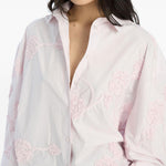 Camicia oversize in rosa Rotate - donna 