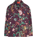 Camicia con motivo a fiori in viola La double j - donna 