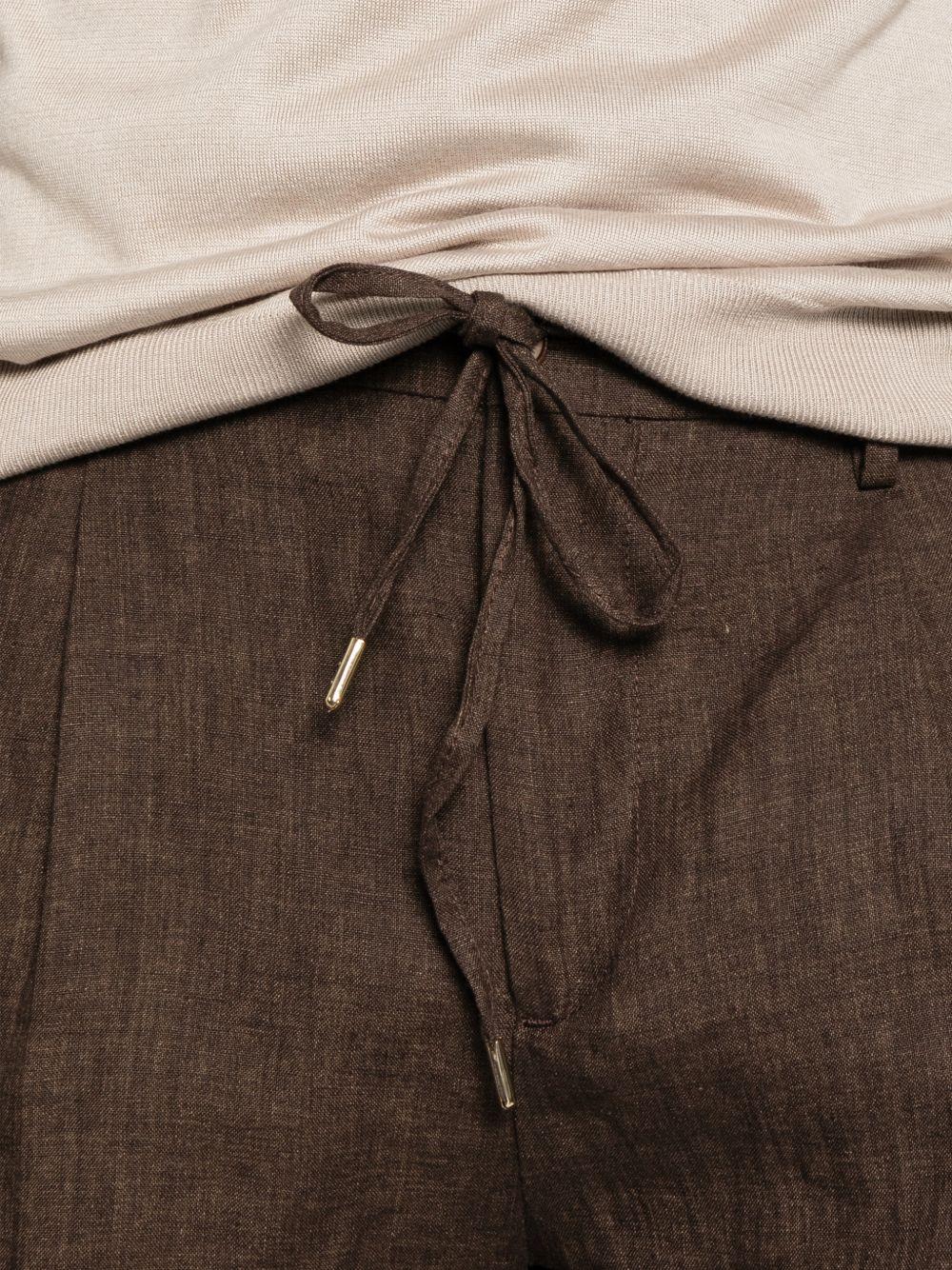 Pantaloncini chino con coulisse in marrone Briglia 1949 - uomo 