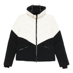 Giacca da sci bicolore in bianco e nero Perfect moment - donna 