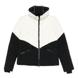 Giacca da sci bicolore in bianco e nero Perfect moment - donna 