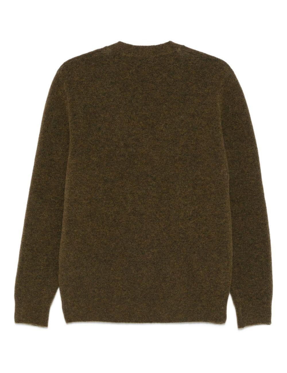 Cardigan con scollo a V in marrone Barena - uomo 