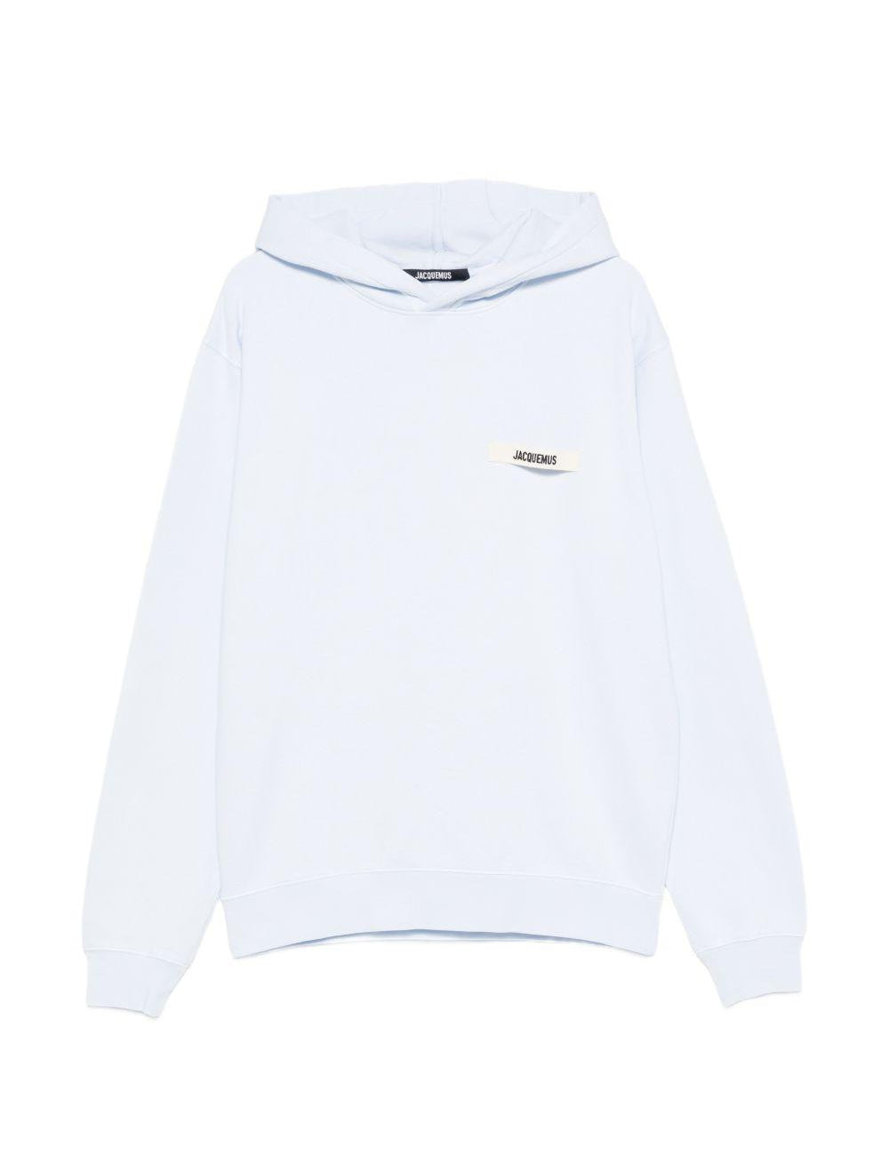 Felpa con logo in azzurro Jacquemus - unisex 