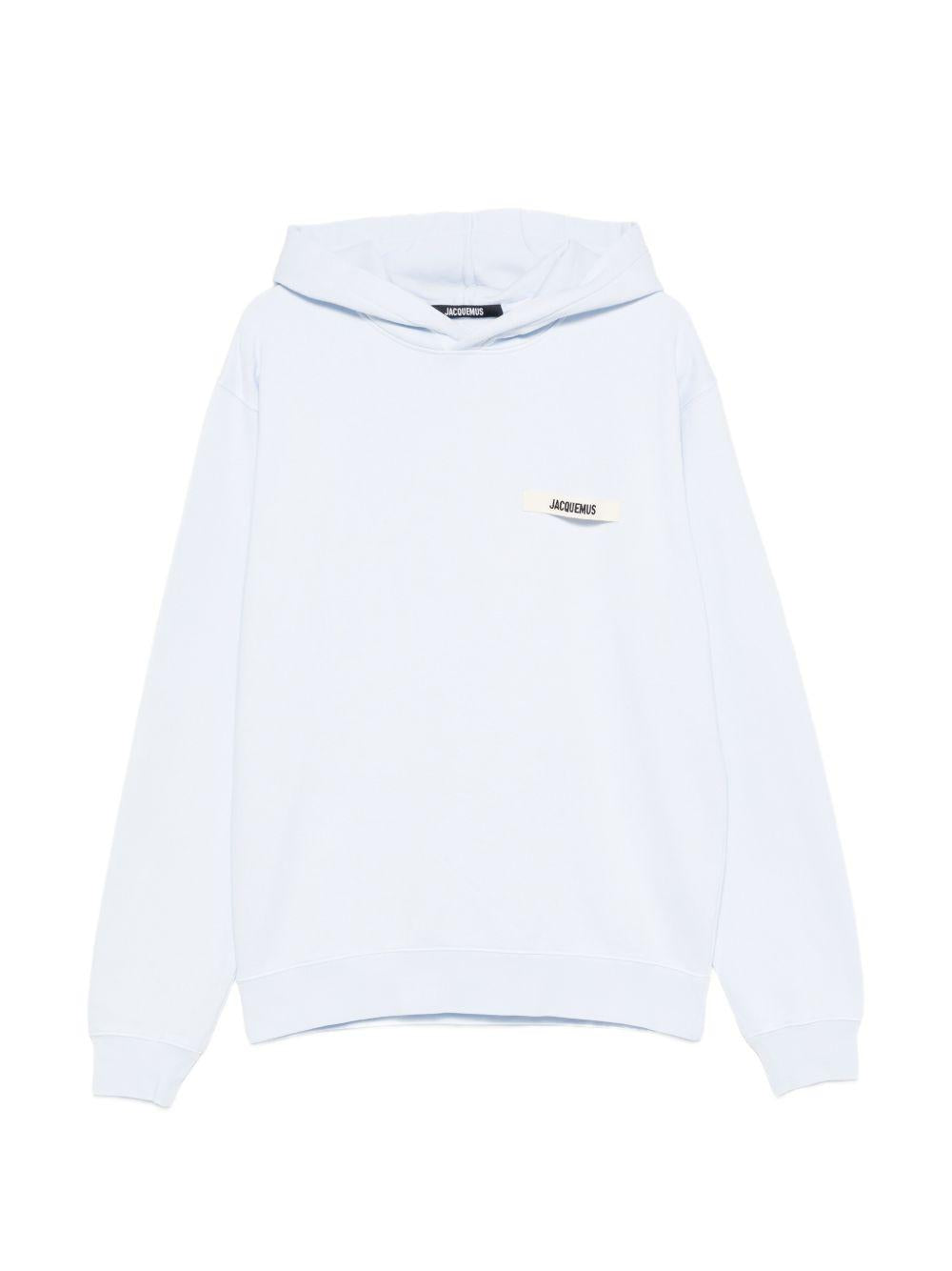 Felpa con logo in azzurro Jacquemus - unisex 