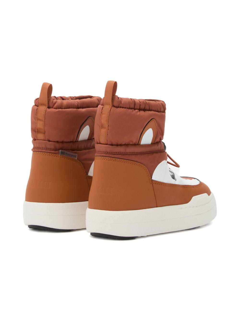 Stivali da neve imbottiti Park Strap in marrone Moon boot kids - bambino 