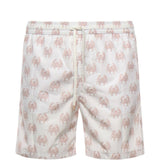 Pantaloncini da bagno con stampa granchio in bianco Eleventy - uomo 