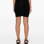 Gonna drappeggiata in nero - donna 