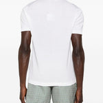 T-shirt a maglia fine con scollo a v in bianco Simkhai - uomo 