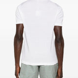 T-shirt a maglia fine con scollo a v in bianco Simkhai - uomo 