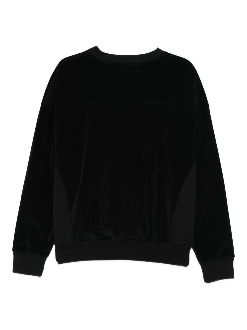 Felpa con logo e ricamo in nero Rhude - uomo 