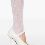 Leggings in pizzo in bianco Wardrobe.NYC - donna 