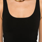 Canotta in maglia in nero Toteme - donna 
