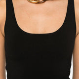 Canotta in maglia in nero Toteme - donna 