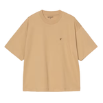 t-shirt con logo in beige carhartt wip - donna 