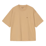 t-shirt con logo in beige carhartt wip - donna 