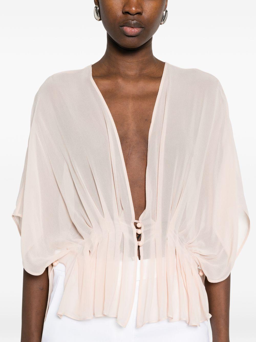 Top con ruches in rosa chiaro Max Mara - donna 