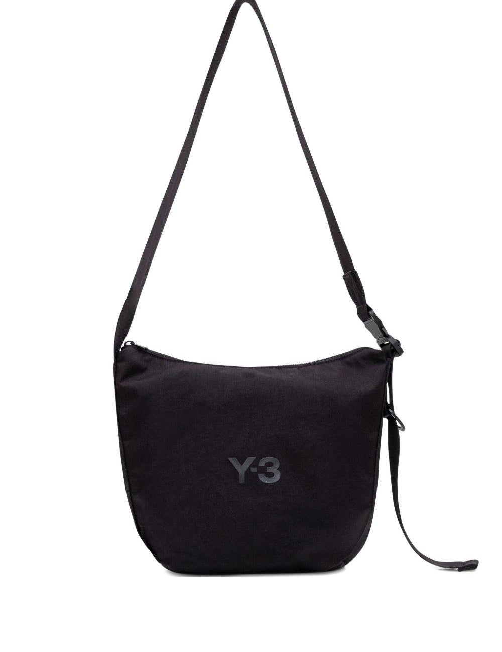Borsa a tracolla con logo in nero Y-3 - uomo 