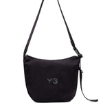 Borsa a tracolla con logo in nero Y-3 - uomo 