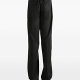 Pantaloni con coulisse in nero Rick owens - uomo 