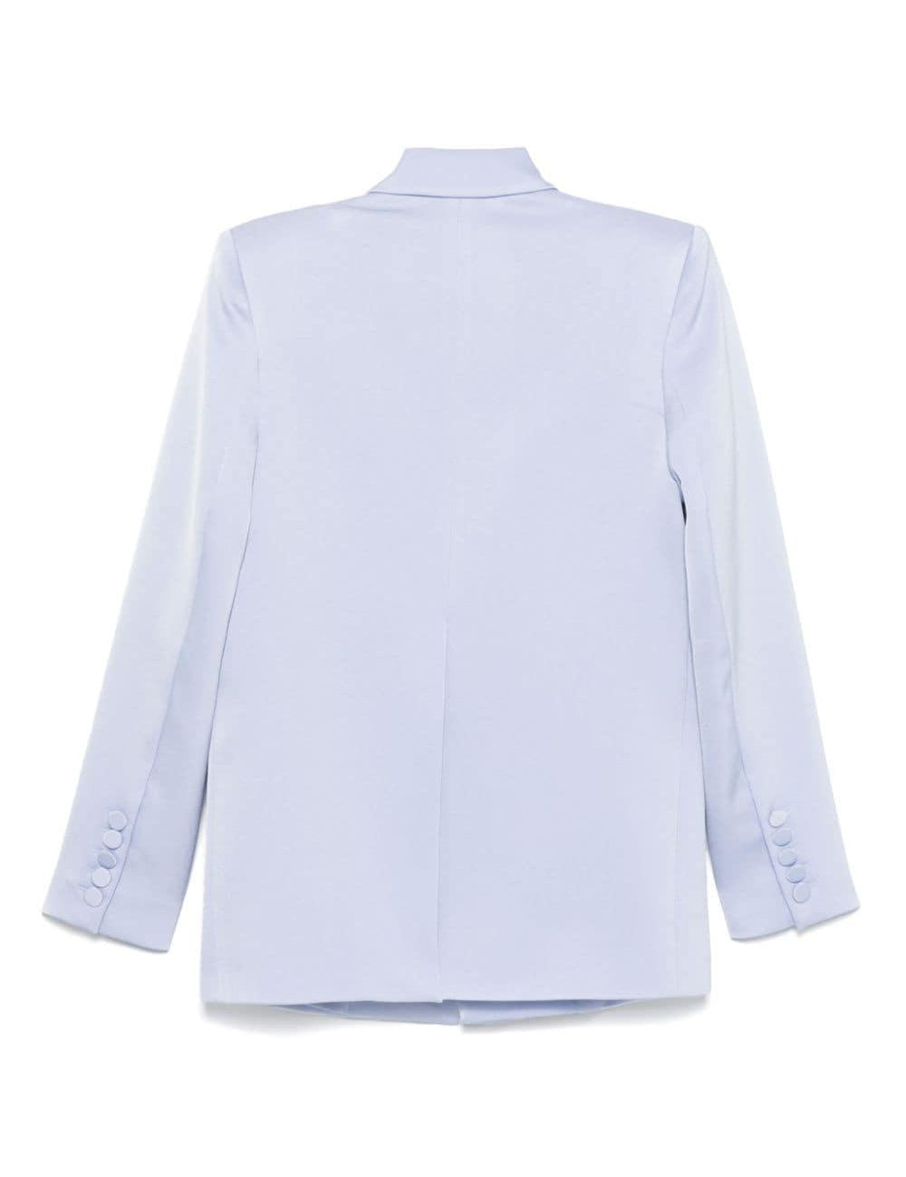 Giacca monopetto satinata in celeste Alex perry - donna 