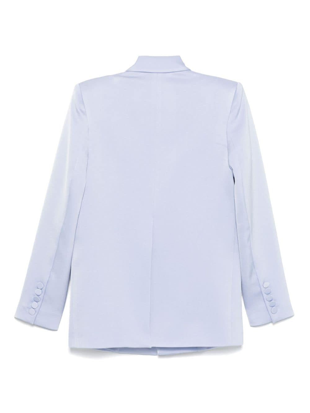 Giacca monopetto satinata in celeste Alex perry - donna 