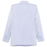 Giacca monopetto satinata in celeste Alex perry - donna 