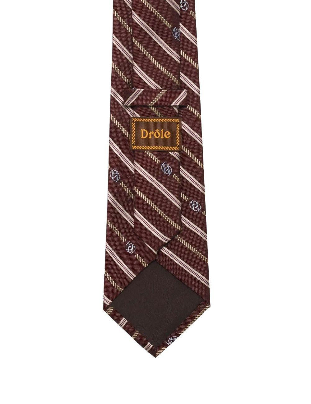 Cravatta a righe in rosso Drole de monsieur - uomo 