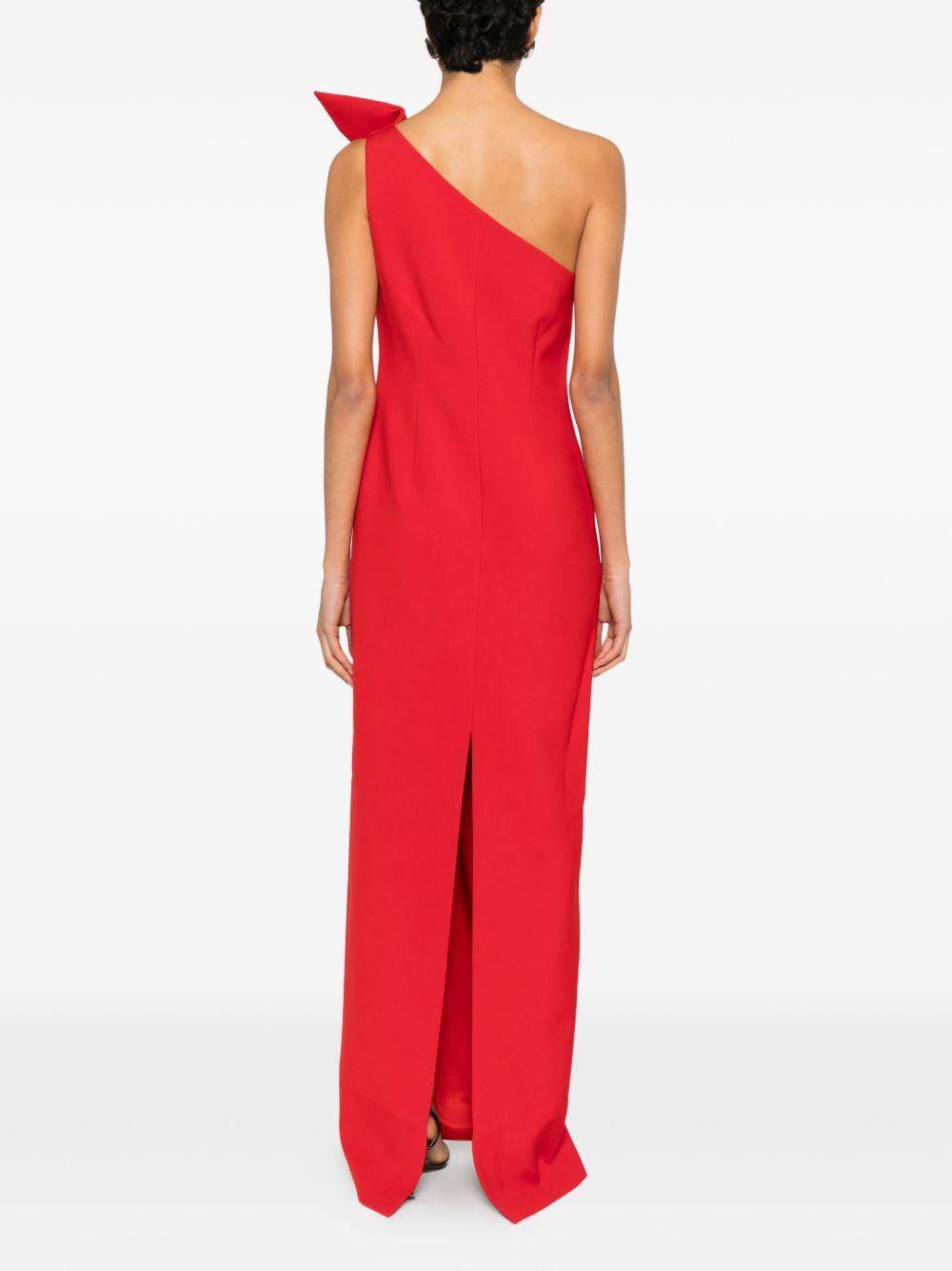 Abito lungo monospalla in rosso Roland mouret - donna 