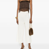 Top con frange Dara in marrone Bless - donna 