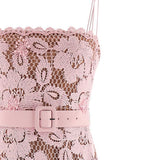 Abito midi con cintura in rosa Self-Portrait - donna 
