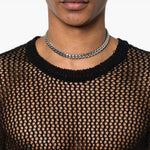 Choker a catena color argento Darkai - unisex 