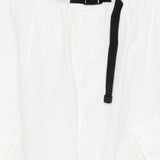 Pantaloncini con chiusura a fibbia in bianco Undercover - uomo 