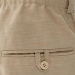 Pantaloni Croisière a pieghe con elastico in vita in beige Jacquemus - uomo 