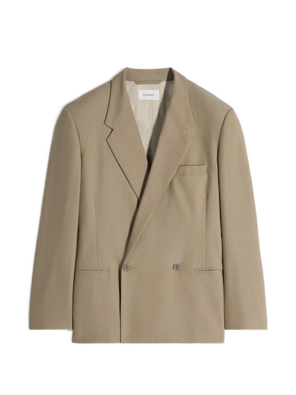 Giacca sartoriale doppiopetto in beige Lemaire - donna 