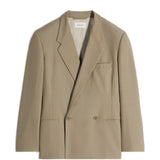 Giacca sartoriale doppiopetto in beige Lemaire - donna 