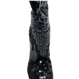 Stivali con paillettes in nero Rick owens lilies - donna 