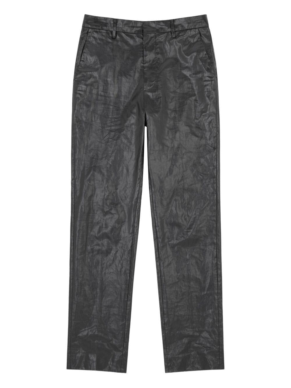 Pantaloni con effetto stropicciato in nero MM6 Maison Margiela - donna 