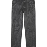 Pantaloni con effetto stropicciato in nero MM6 Maison Margiela - donna 