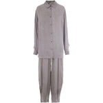 Completo due pezzi con coulisse in grigio the andamane - donna 
