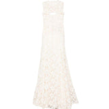 Abibto maxi in pizzo in beige Costarellos - donna 