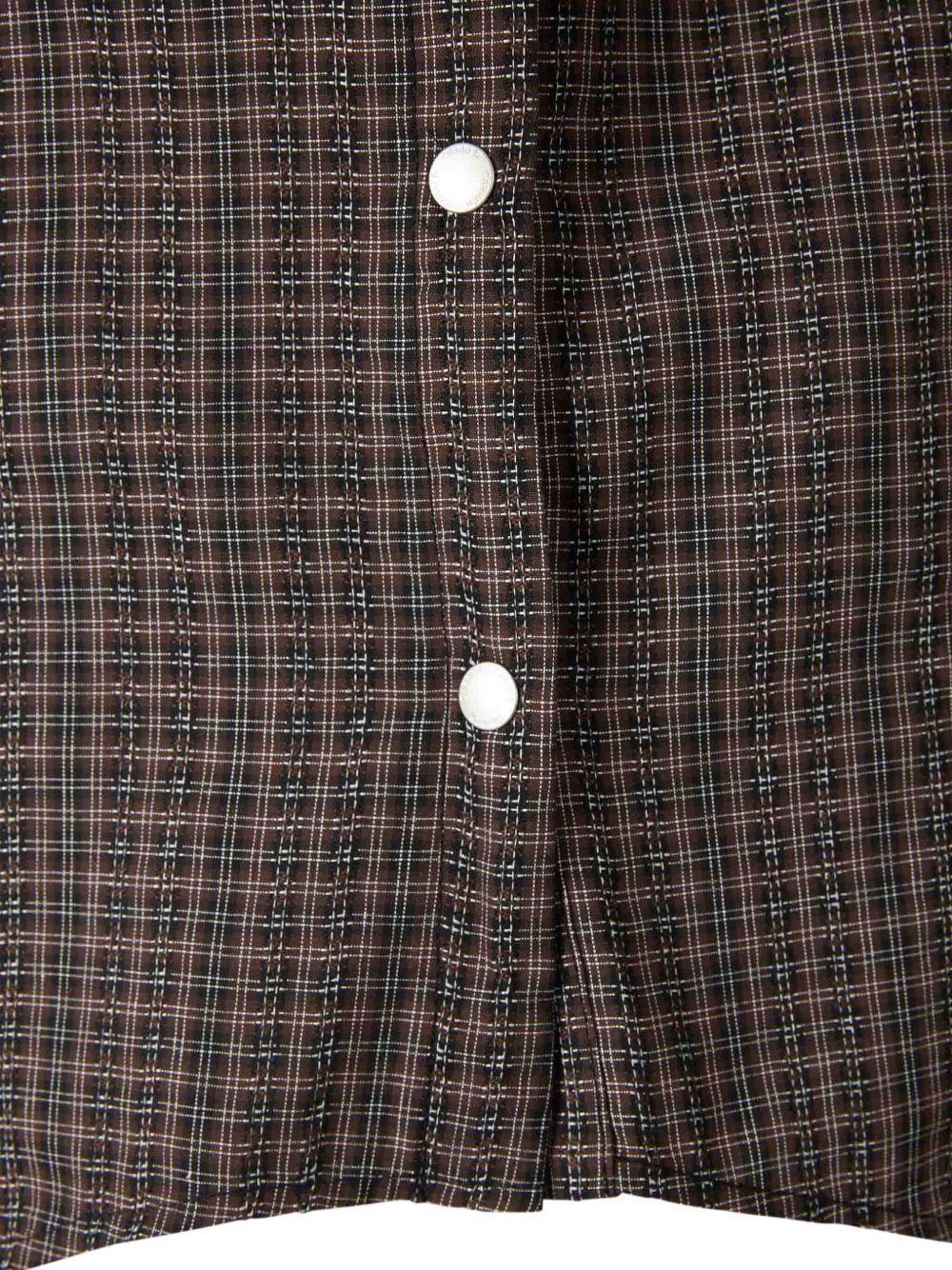 Camicia a quadri in marrone Carrer - unisex 